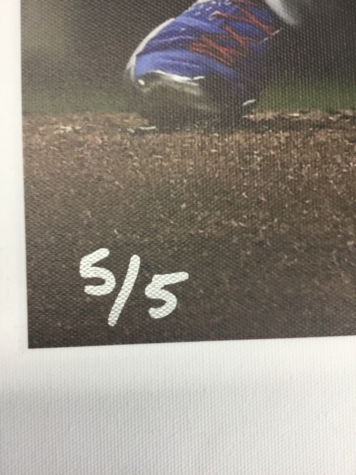 DODGERS WALKER ANTHONY BUEHLER FULL NAME SIGNED 5/5 20X24 UNFRAMED CANVAS PSA