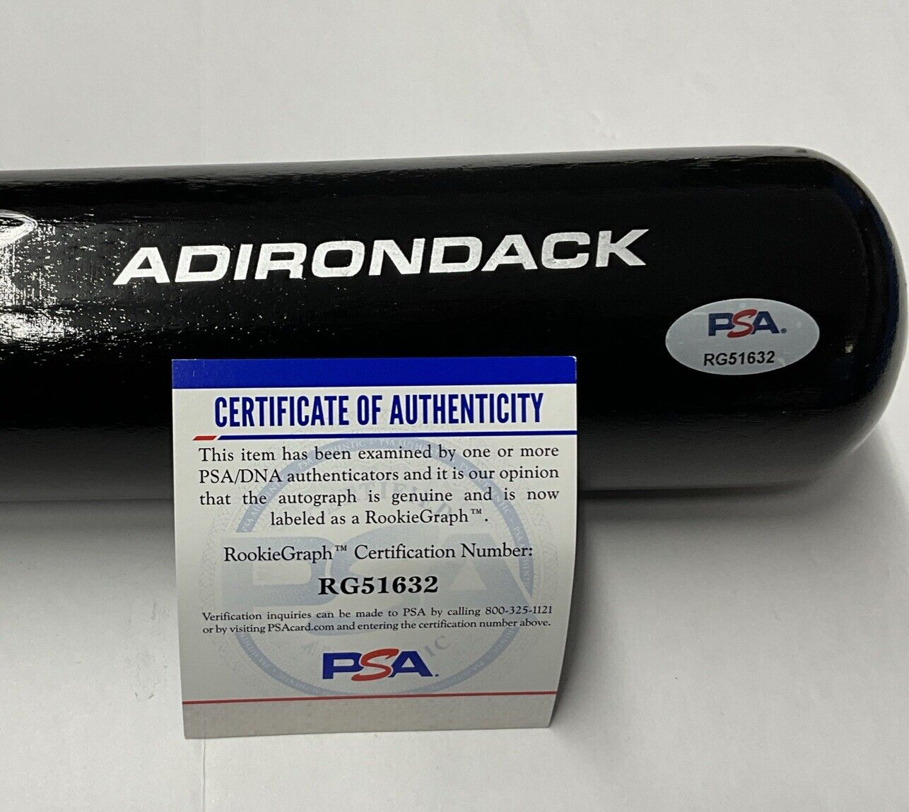 DIEGO CARTAYA DODGERS PROSPECT SIGNED RAWLINGS FULL SIZE BAT PSA ITP RG51632