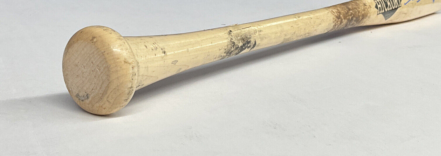 DJ PETERS DODGERS TIGERS FULL NAME SIGNED GAME USED OLD HICKORY BAT PSA RG29228