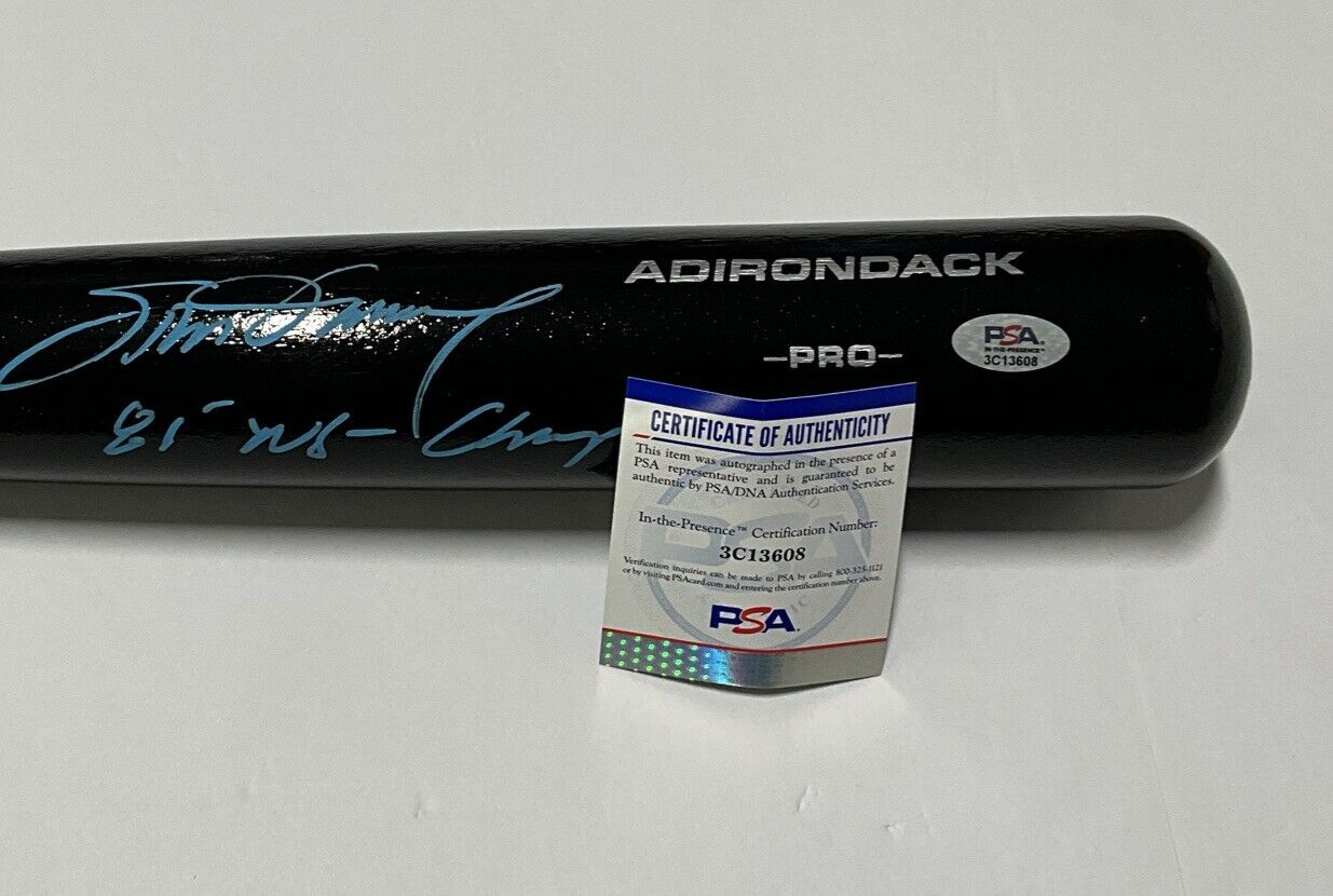 STEVE GARVEY DODGER SIGNED RAWLINGS FULL SIZE BAT "81 WS CHAMPS" INS PSA 3C13608