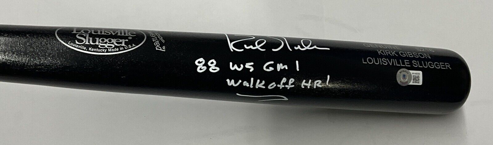 KIRK GIBSON DODGERS SIGNED LOUISVILLE SLUGGER BAT "88 WS WALK OFF HR BAS W140636