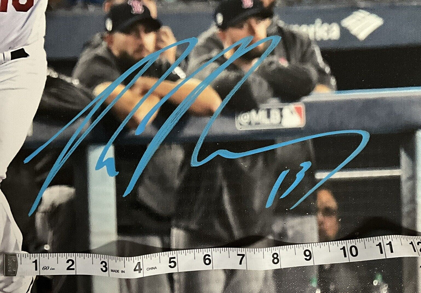 MAX MUNCY DODGERS SIGNED 22X26 2018 WORLD SERIES WALKOFF HR CANVAS PSA 2C51255