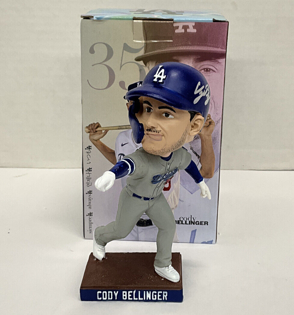 CODY BELLINGER 2020 WS CHAMP SIGNED DODGERS 2022 SGA BOBBLEHEAD