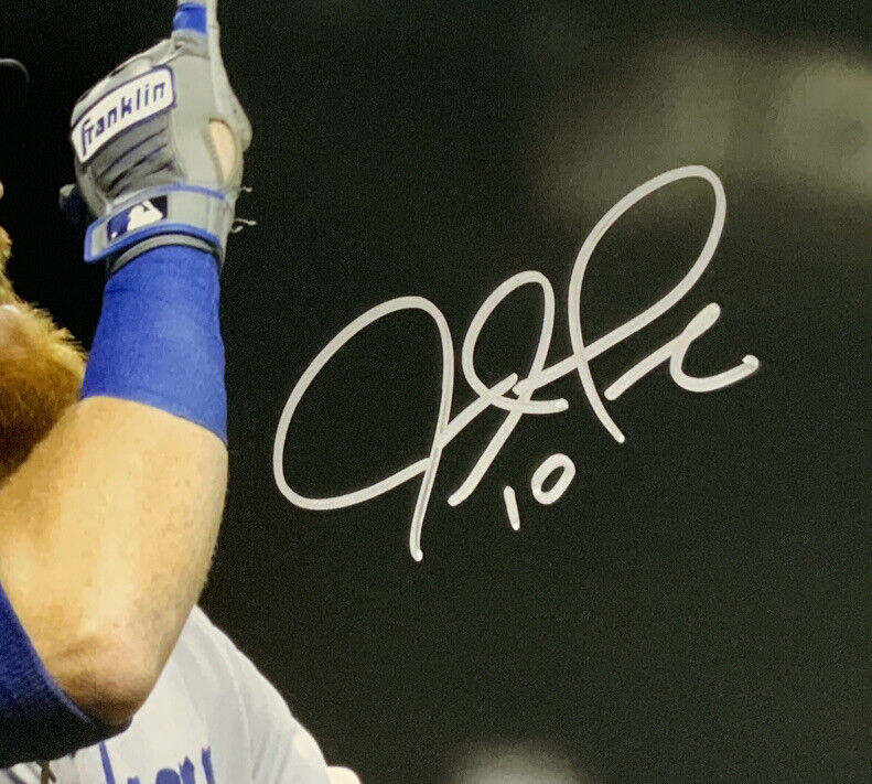 MAX MUNCY & JUSTIN TURNER DODGERS SIGNED 16X20 HOMERUN CELEBRATION PHOTO PSA