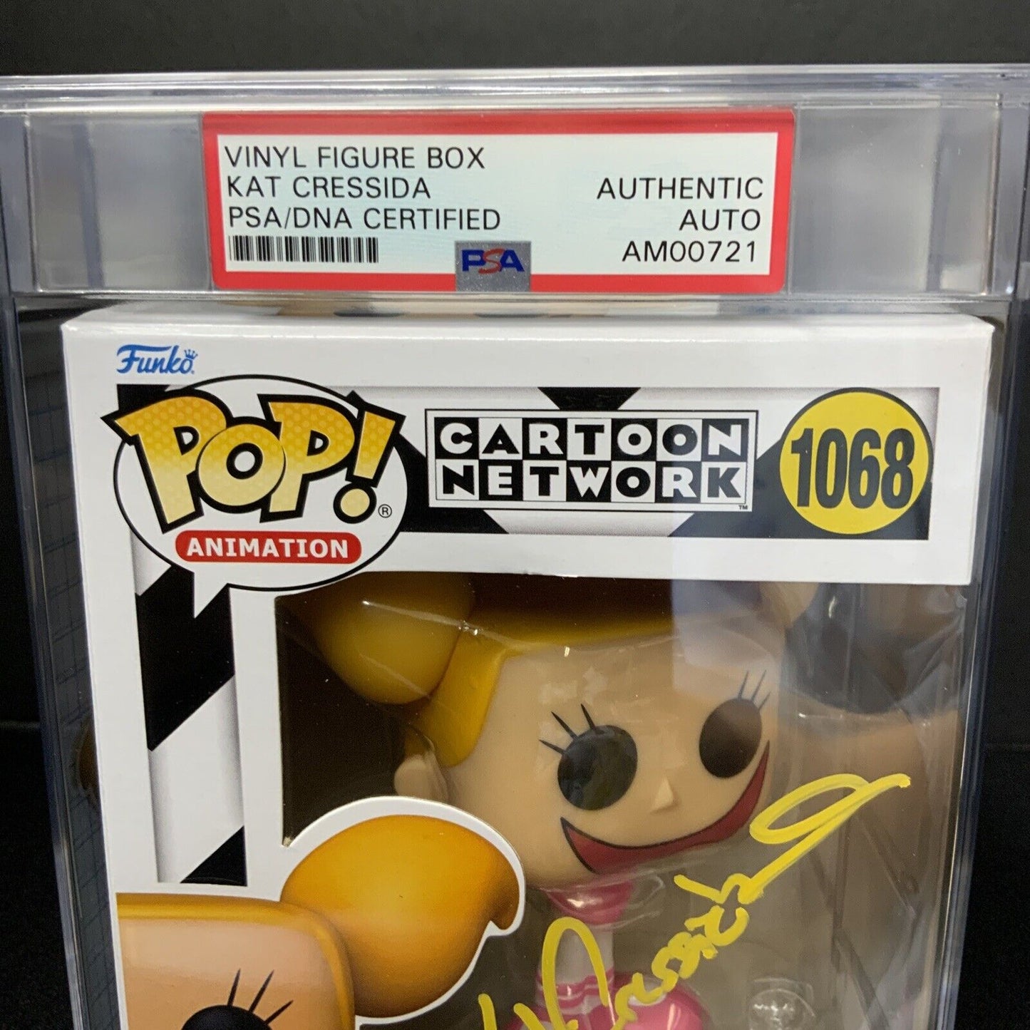 KAT CRESSIDA SIGNED DEE DEE CARTOON NETWORK FUNKO POP 1068 PSA SLABBED AM00721