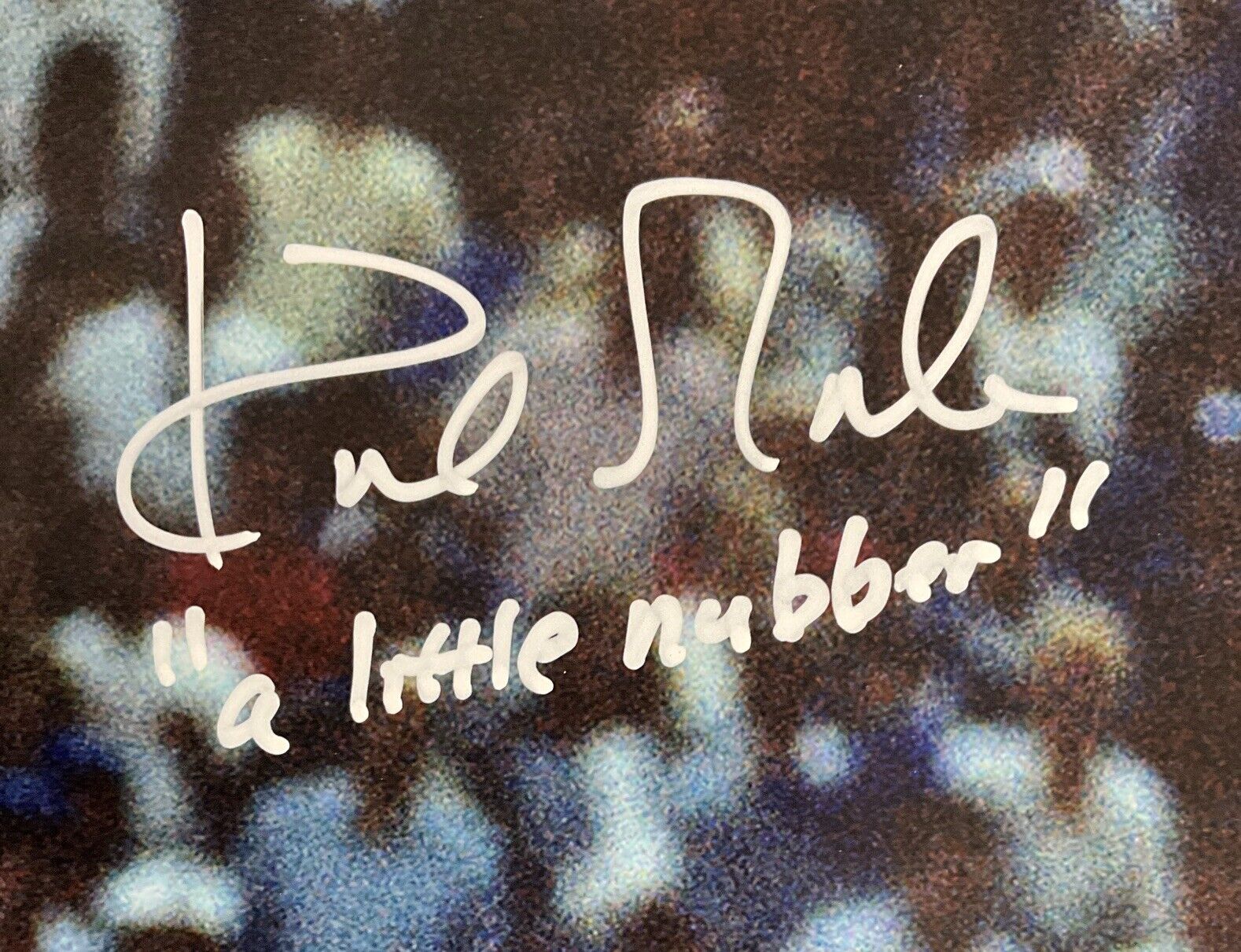 KIRK GIBSON DODGERS SIGNED 88 WORLD SERIES 11X14 PHOTO "A LITTLE NUBBER" INS PSA