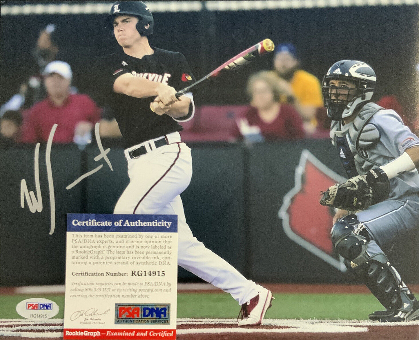 DODGERS WILL SMITH SIGNED 8X10 LOUISVILLE WHITECAPS PHOTO PSA RG14915