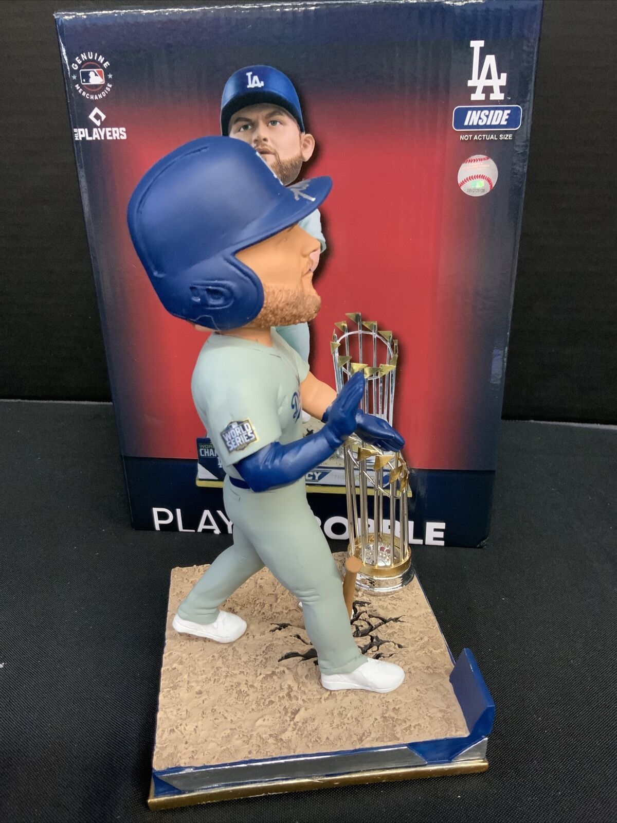 MAX MUNCY DODGERS SIGNED FOCO CHAMPIONSHIP BOBBLEHEAD "GAME 5 BOMB" PSA 1C01942