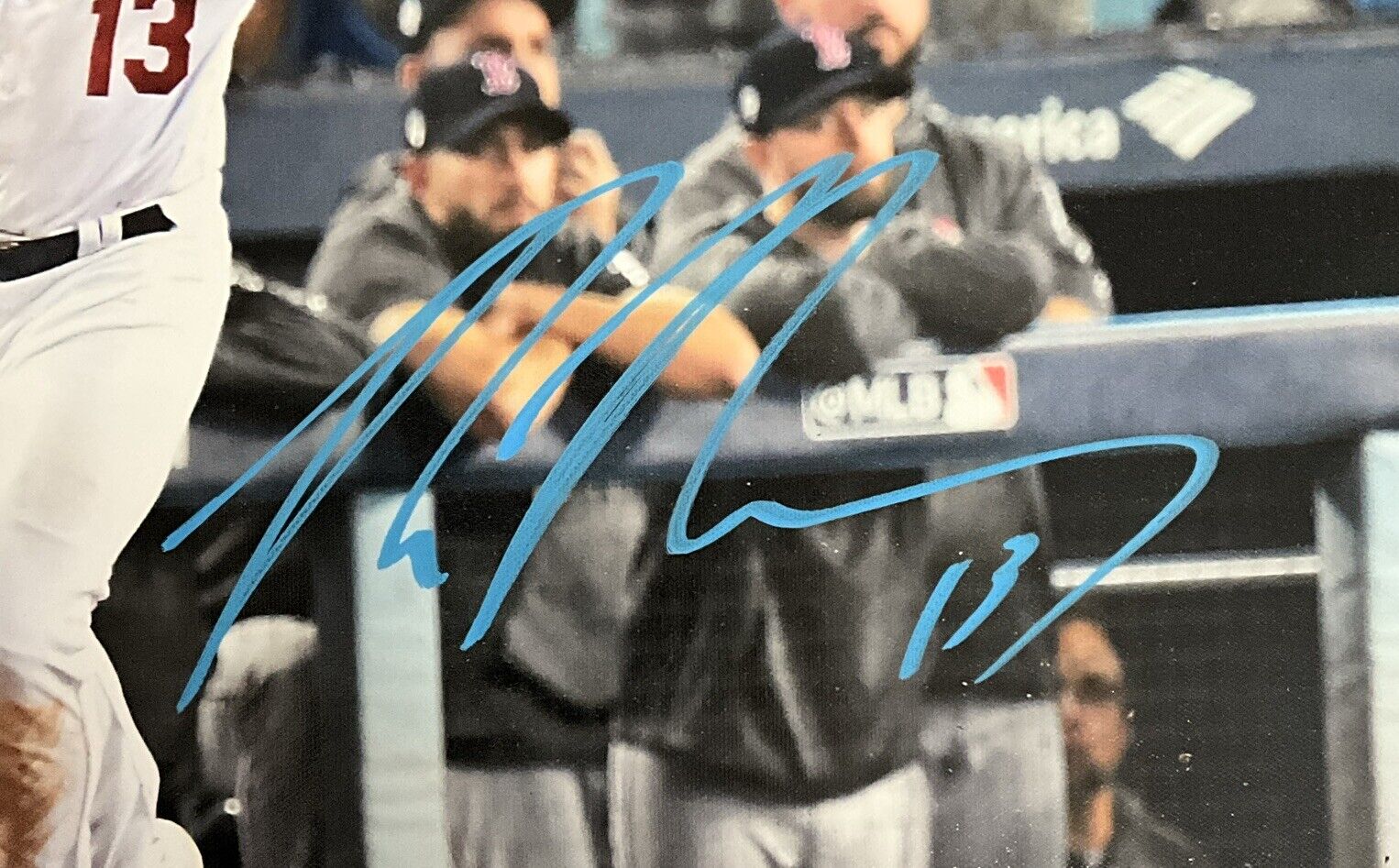 MAX MUNCY DODGERS SIGNED 22X26 2018 WORLD SERIES WALKOFF HR CANVAS PSA 2C51255