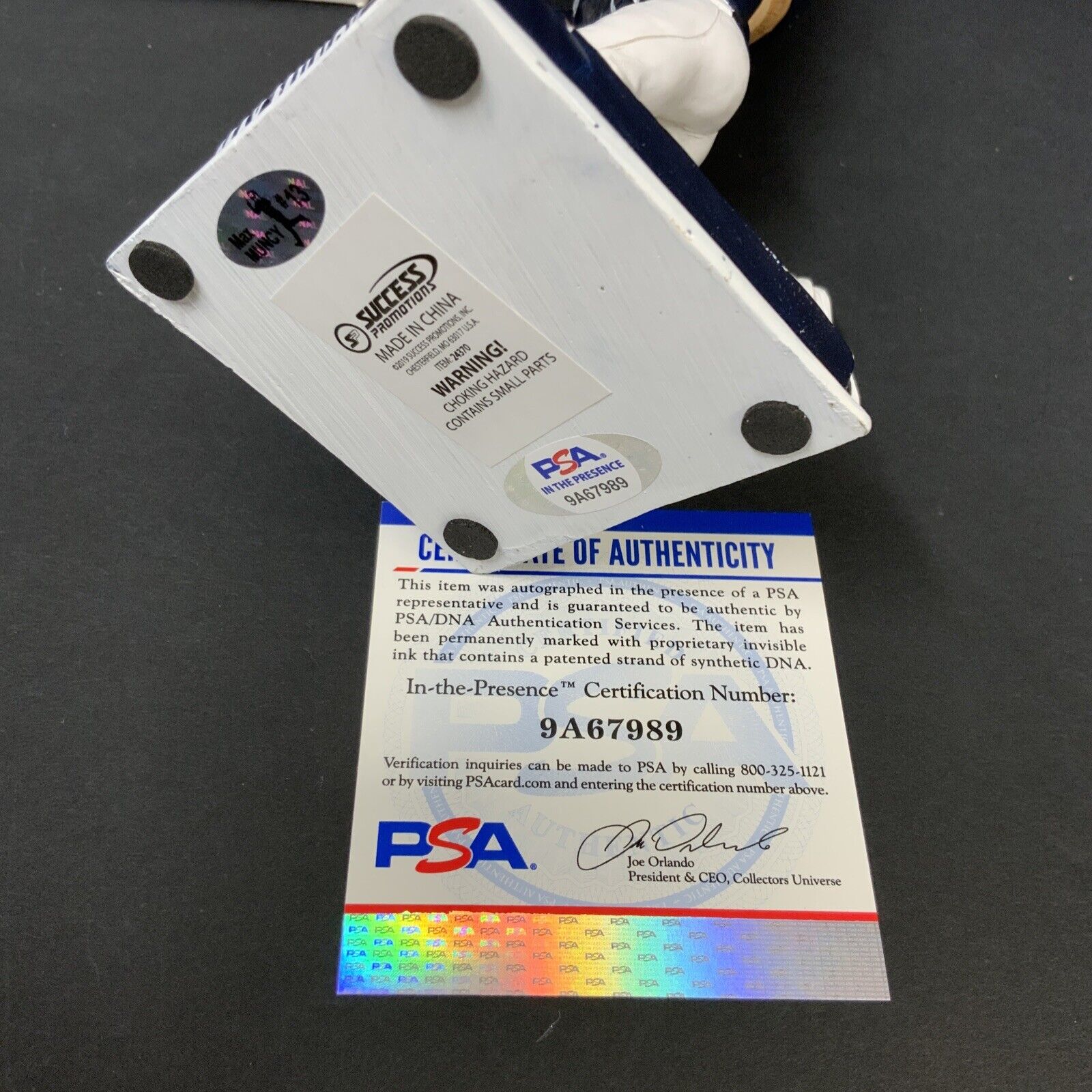 MAX MUNCY DODGERS SIGNED STOCKTON PORTS  SGA BOBBLEHEAD PSA 9A67989