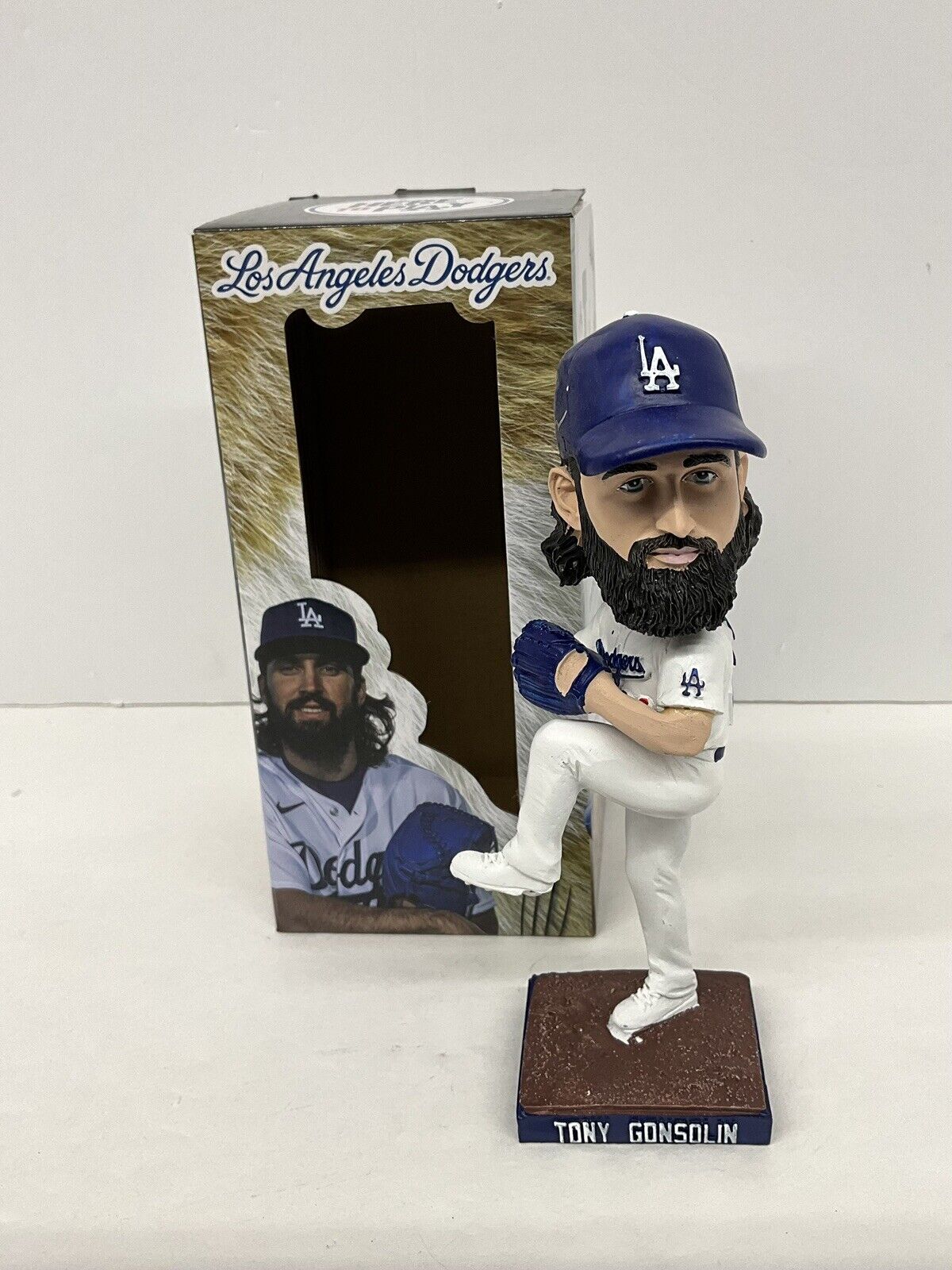 TONY GONSOLIN 2020 WORLD SERIES CHAMP SIGNED DODGERS SGA BOBBLEHEAD PSA 3C24857