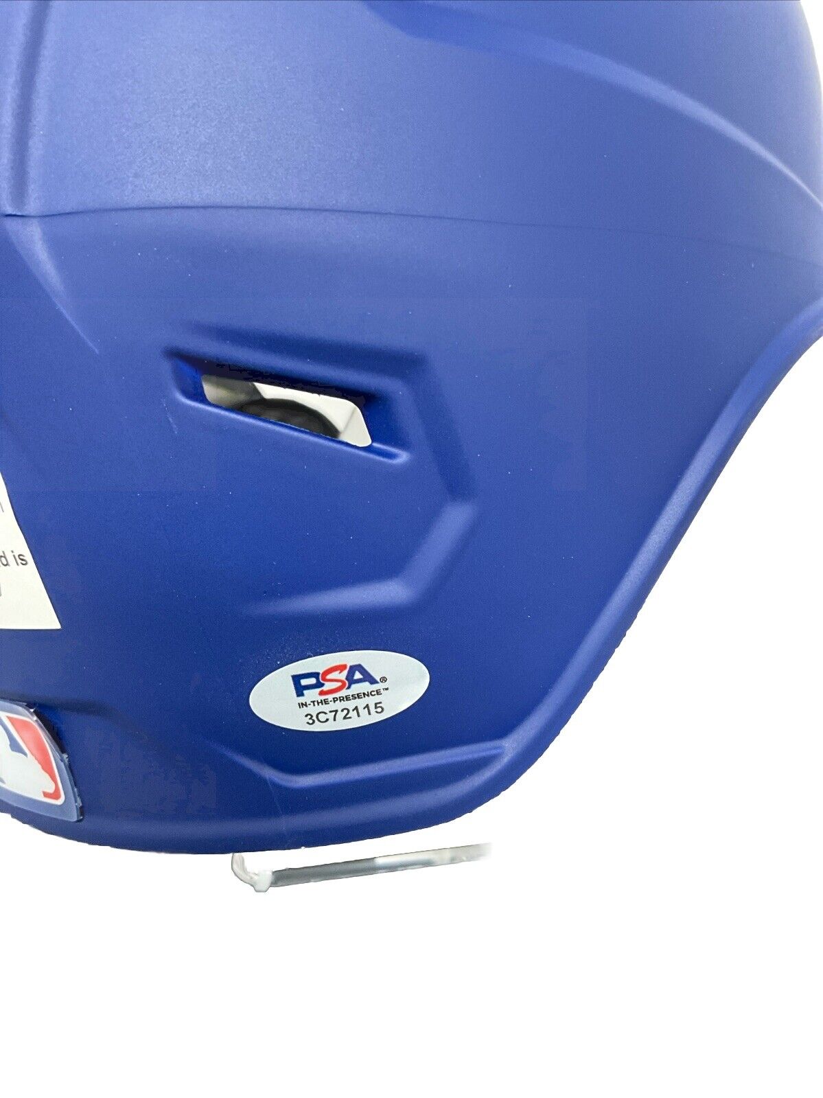 TEOSCAR HERNANDEZ SIGNED DODGERS HELMET "2024 WS CHAMPS. HR DERBY CHAMP" PSA 115