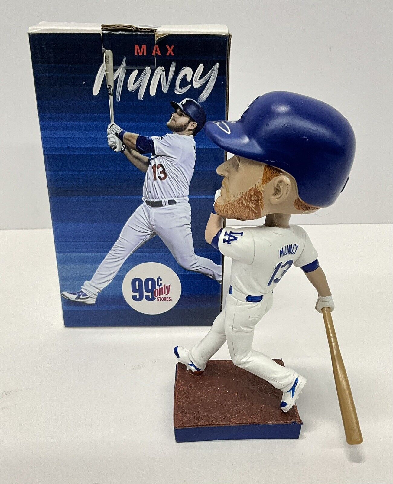 MAX MUNCY SIGNED DODGERS 2019 SGA BOBBLEHEAD "GIANT KILLER" INSCRIPT PSA 2C51368