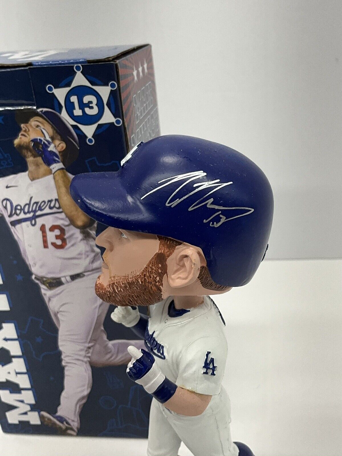 MAX MUNCY 2020 WS CHAMP SIGNED DODGERS 2022 SGA BOBBLEHEAD PSA 2C51348