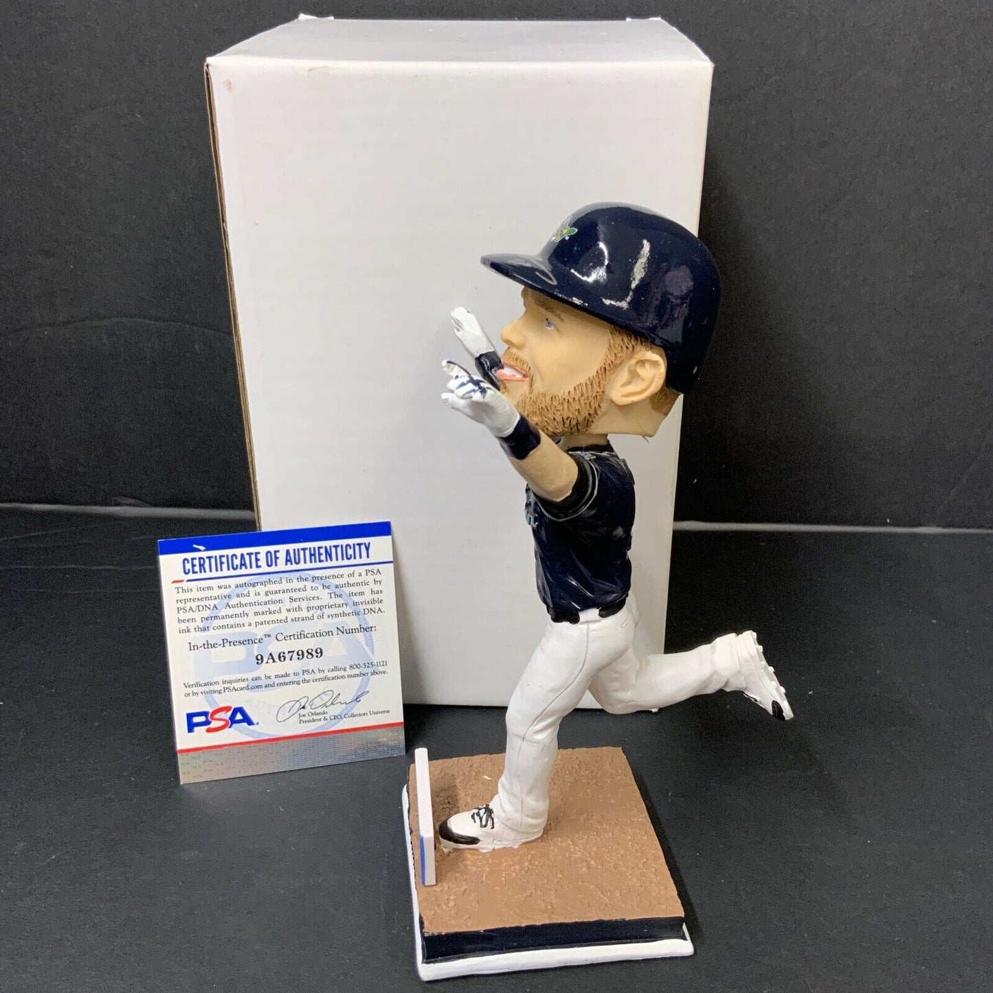 MAX MUNCY DODGERS SIGNED STOCKTON PORTS  SGA BOBBLEHEAD PSA 9A67989