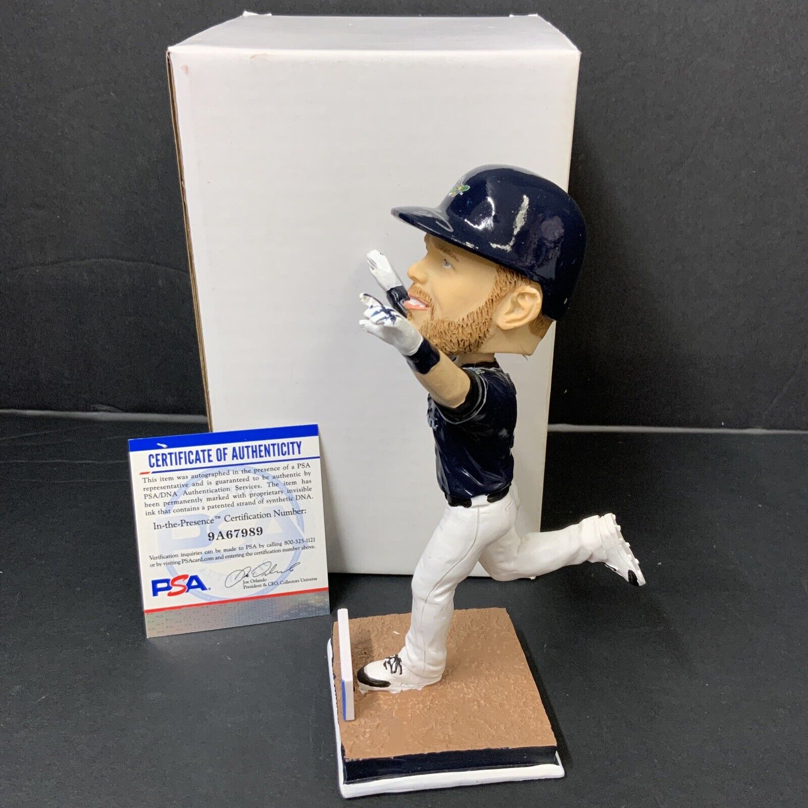 MAX MUNCY DODGERS SIGNED STOCKTON PORTS  SGA BOBBLEHEAD PSA 9A67989