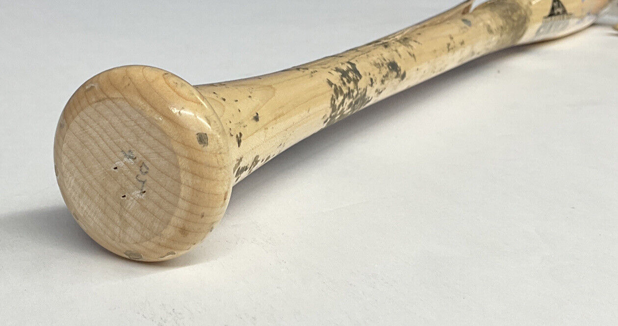 DJ PETERS DODGERS TIGERS FULL NAME SIGNED GAME USED OLD HICKORY BAT PSA RG29231