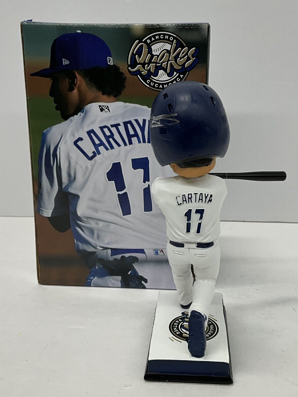 DIEGO CARTAYA DODGERS PROSPECT SIGNED CUCAMONGA QUAKES BOBBLEHEAD BAS BH019373