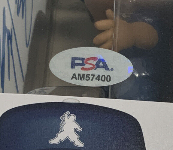 GABRIEL IGLESIAS SIGNED BLUE DODGERS "STADIUM FLUFFY" FUNKO POP 08 PSA AM57400