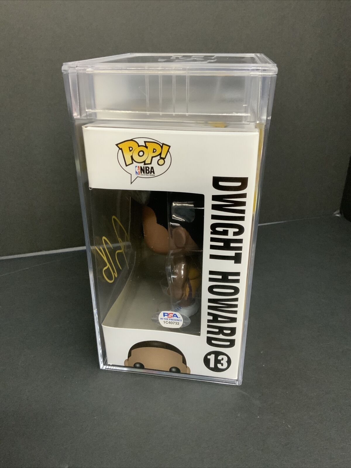 DWIGHT HOWARD SIGNED LAKERS #13 FUNKO POP PSA SLABBED GEM MINT 10 AUTO 1C40732