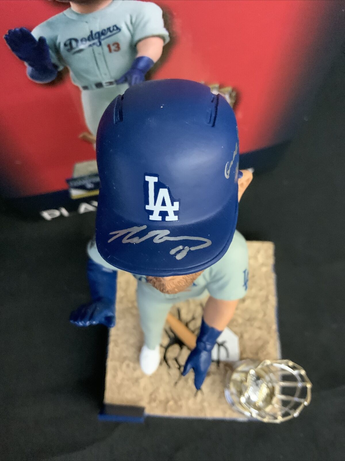 MAX MUNCY DODGERS SIGNED FOCO CHAMPIONSHIP BOBBLEHEAD "GAME 5 BOMB" PSA 1C01941