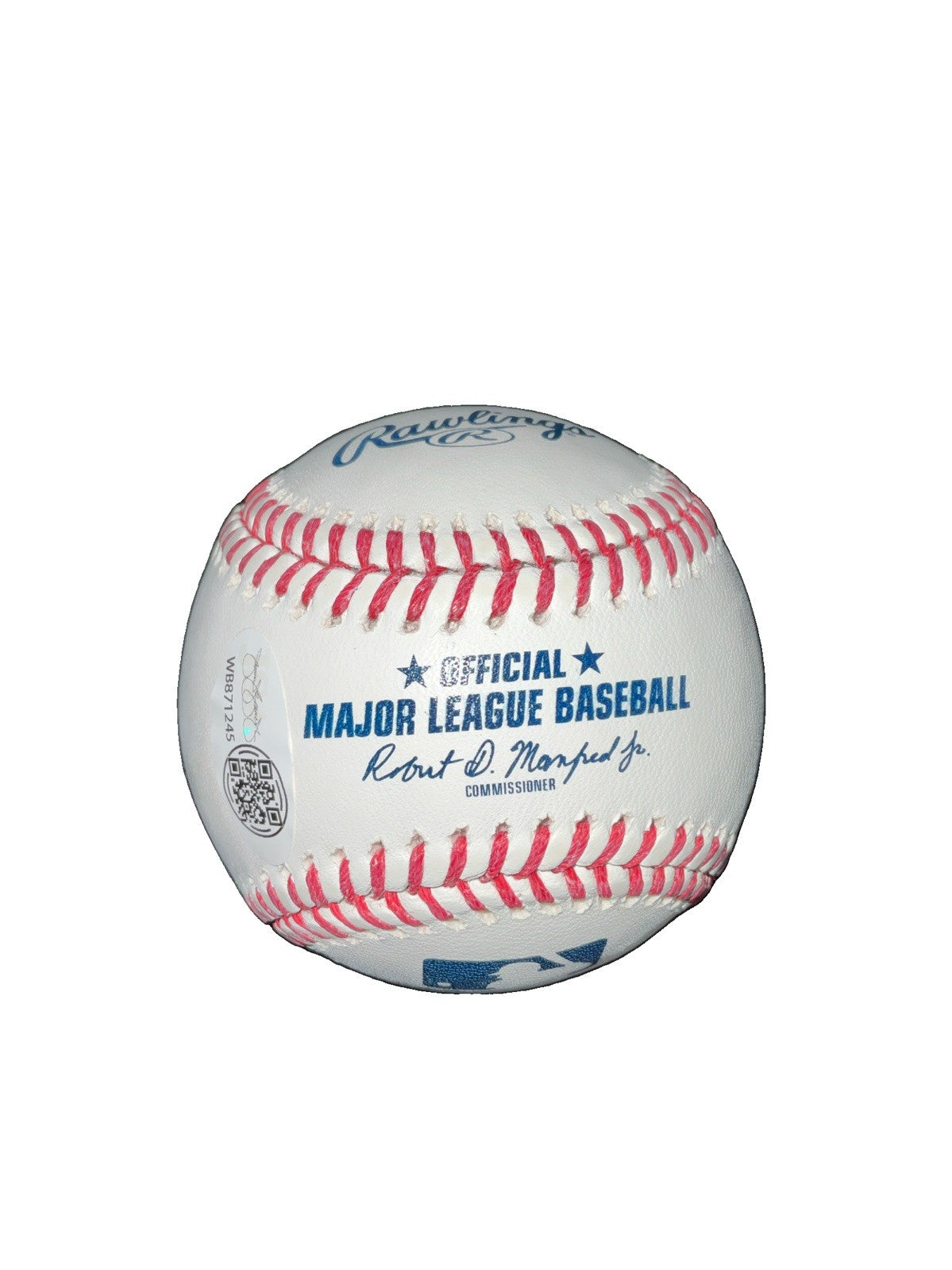 JUSTIN WROBLESKI DODGERS WORLD SERIES CHAMPION SIGNED BASEBALL JSA
