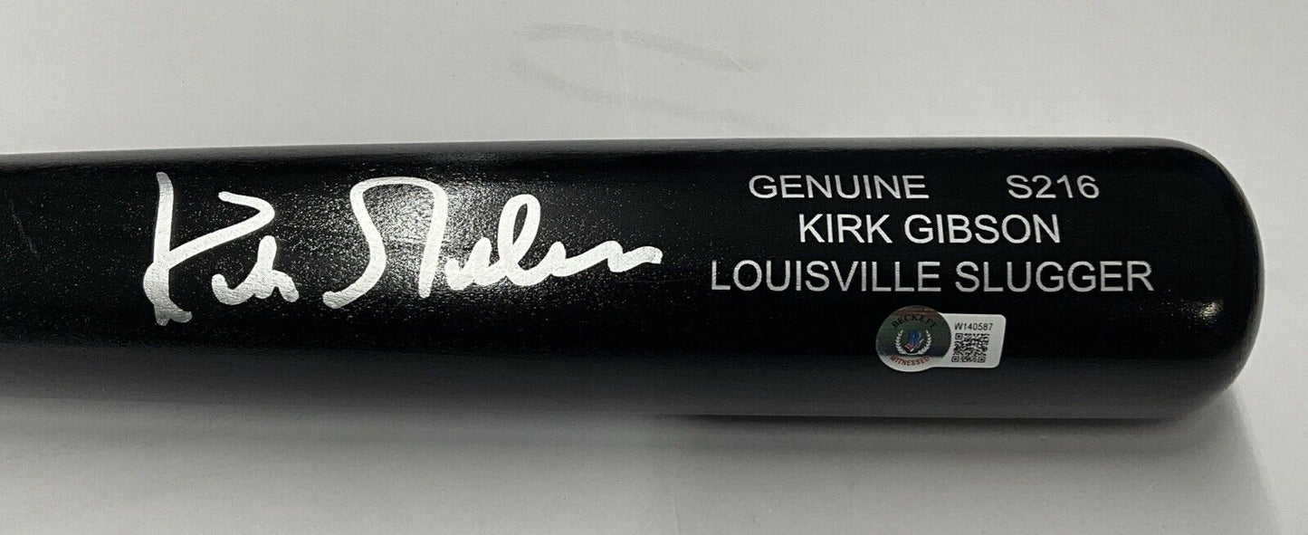 KIRK GIBSON DODGERS TIGERS SIGNED LOUISVILLE SLUGGER GAME MODEL BAT BAS W140587