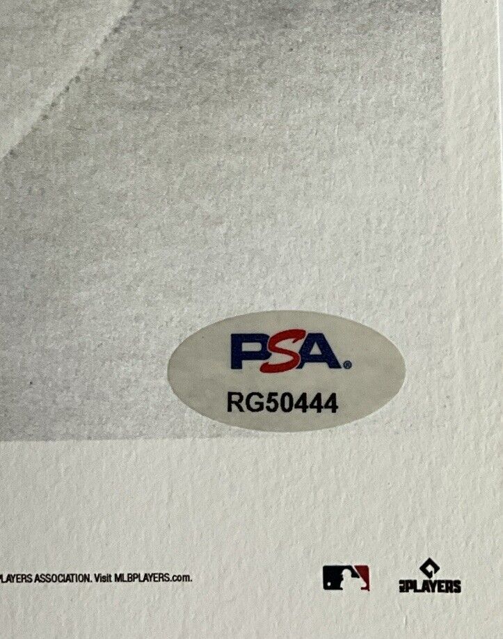 Bobby Miller DODGERS Signed 2023 Topps Living Set 10X14 Art Print PSA RG50444