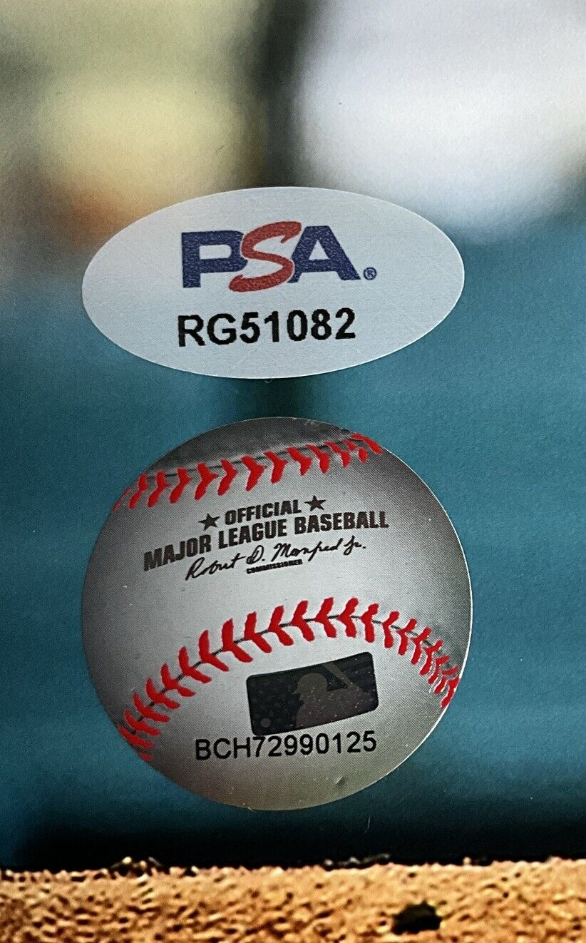 BOBBY MILLER DODGERS SIGNED 11X14 2022 FUTURES ALL STAR GAME PITCHING PHOTO PSA