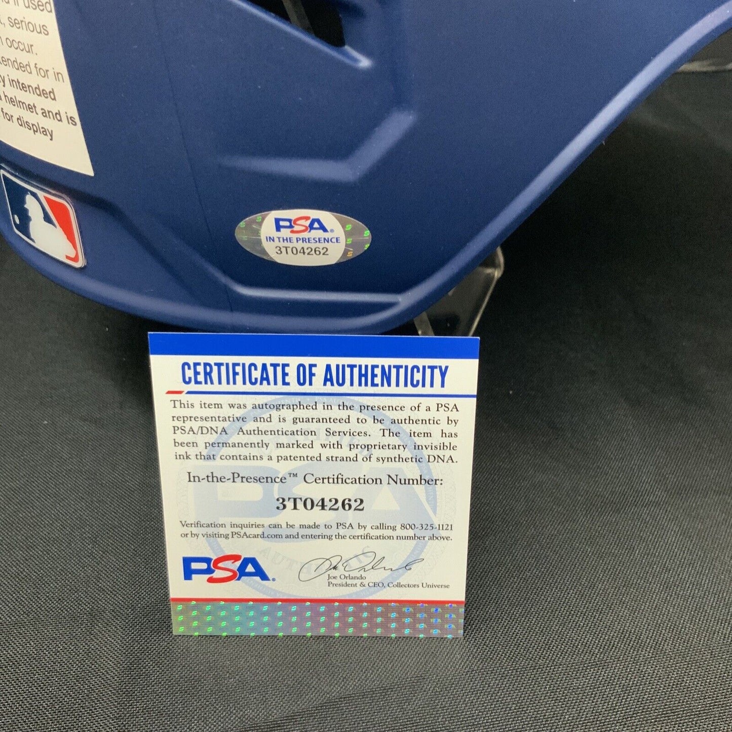 KIRK GIBSON SIGNED DODGERS FULL SIZE HELMET 88 WS CHAMPS, NL MVP' PSA 3T04262