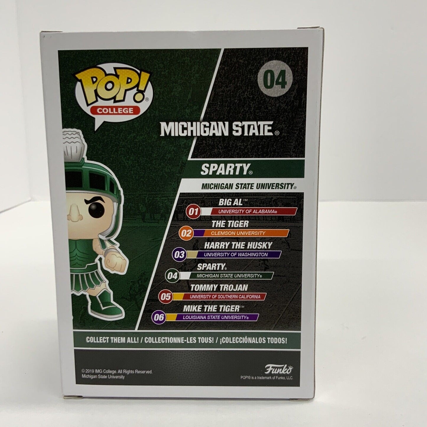 KIRK GIBSON SIGNED SPARTY MICHIGAN STATE 04 FUNKO POP "2017 CF HOF" BAS W140678