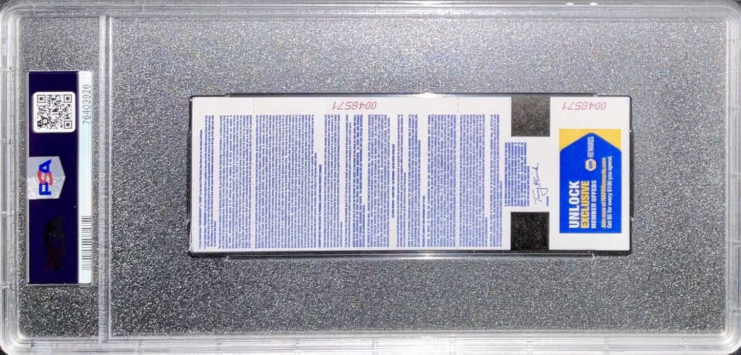 BOBBY MILLER MLB DEBUT & 1ST WIN 5/23/23 Ticket Stub PSA GEM MT 10 AUTO 76403926