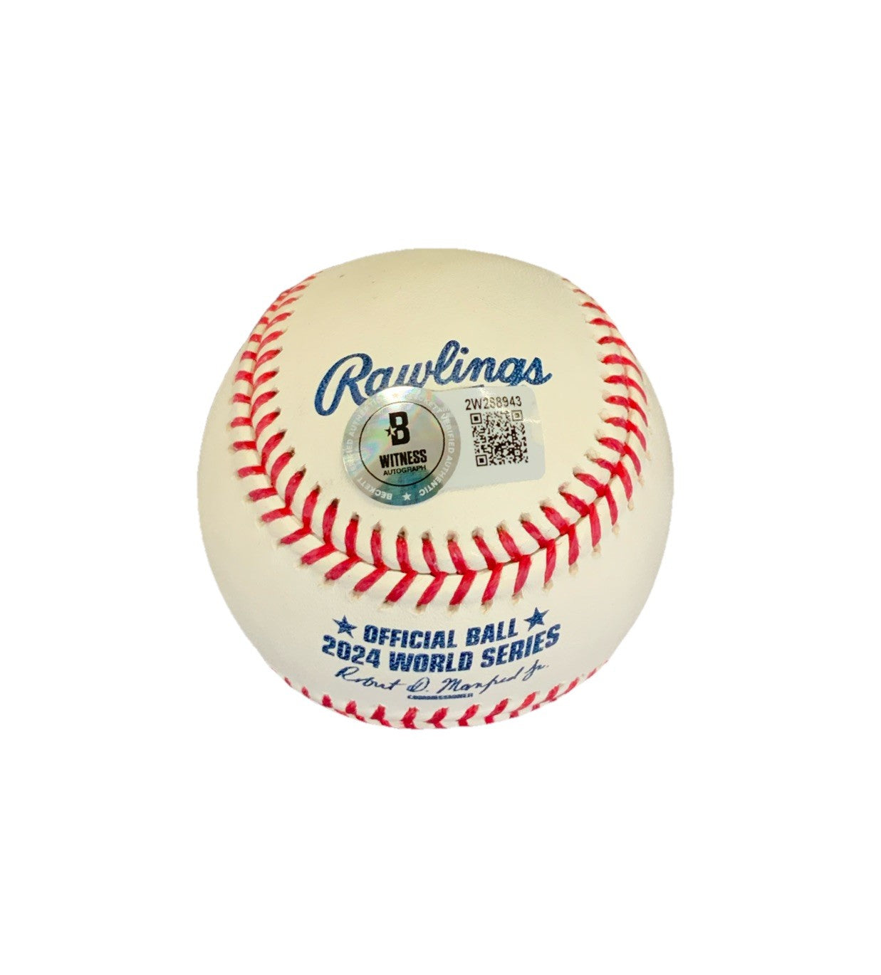 ALEX VESIA DODGERS SIGNED 2024 WORLD SERIES BASEBALL BECKETT