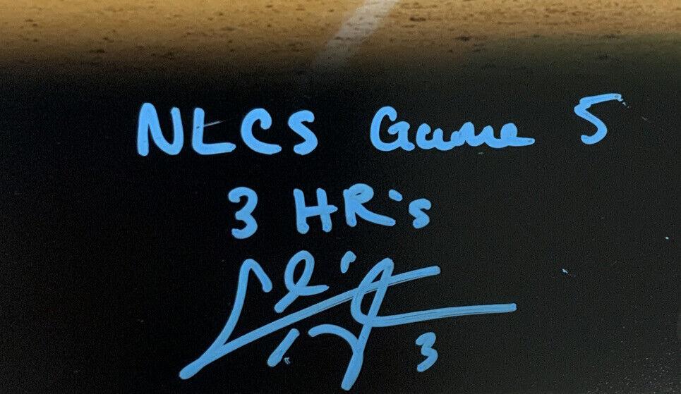 CHRIS TAYLOR DODGERS SIGNED 16X20 PHOTO EDIT "NLCS GAME 5 3 HR'S" INS BAS ITP