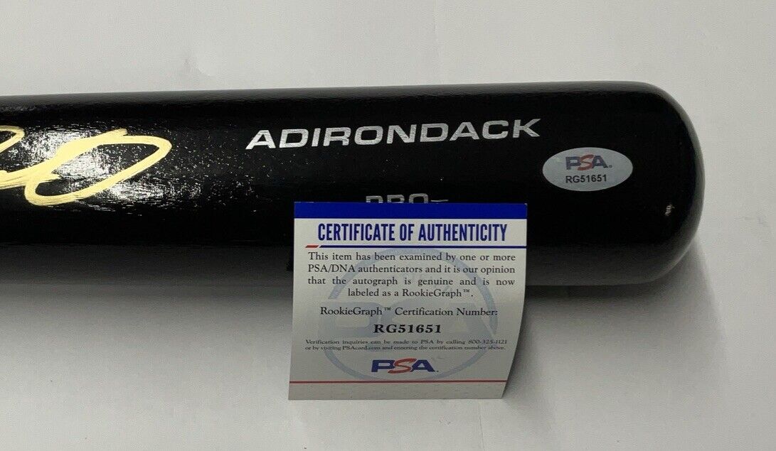 DIEGO CARTAYA DODGERS PROSPECT SIGNED RAWLINGS FULL SIZE BAT PSA ITP RG51651