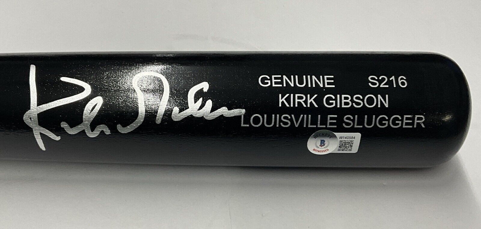 KIRK GIBSON DODGERS TIGERS SIGNED LOUISVILLE SLUGGER GAME MODEL BAT BAS W140584