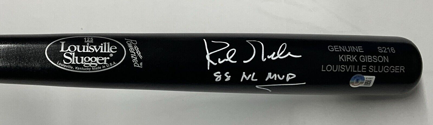 KIRK GIBSON DODGERS SIGNED LOUISVILLE SLUGGER MODEL BAT "88 NL MVP" BAS W140637