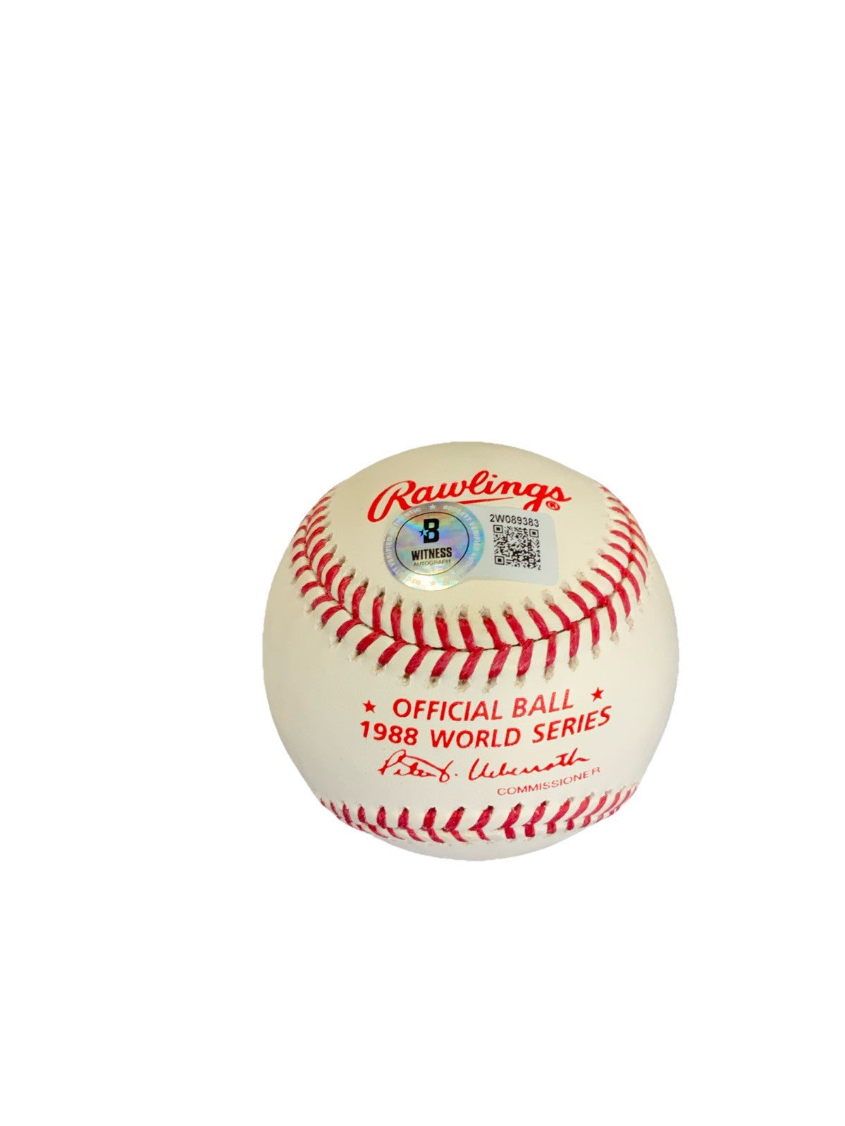 KIRK GIBSON DODGERS SIGNED 88 WS BASEBALL "THE IMPOSSIBLE HAS HAPPENED" BAS ITP