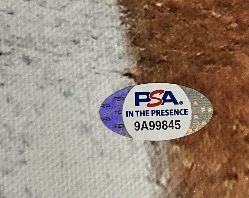 JUSTIN TURNER DODGERS SIGNED 22X33 WS HR CANVAS "2020 WS CHAMPS" PSA 9A99845