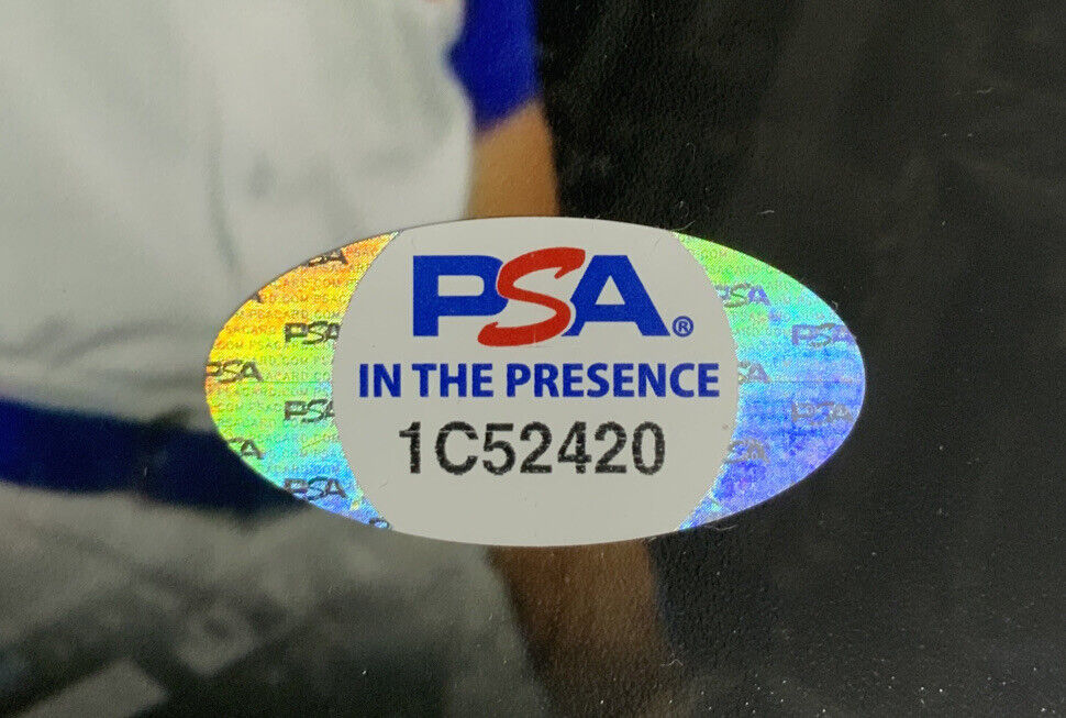 BRUSDAR GRATEROL DODGERS SIGNED 8X10 WITH MANNY MACHADO PHOTO EDIT PSA