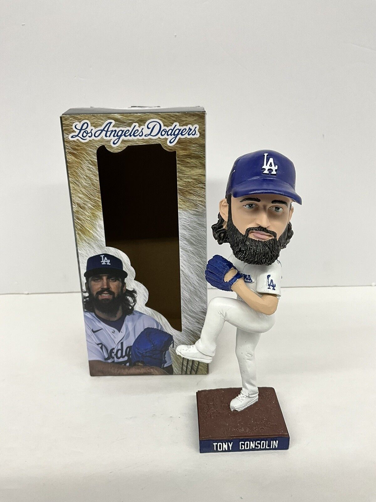 TONY GONSOLIN 2020 WORLD SERIES CHAMP SIGNED DODGERS SGA BOBBLEHEAD PSA 3C24855