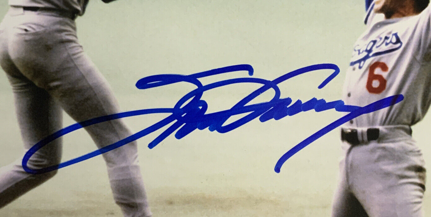 STEVE GARVEY DODGERS 1974 NL MVP 7 81 WS CHAMP SIGNED 8X10 CELEBRATING PHOTO BAS