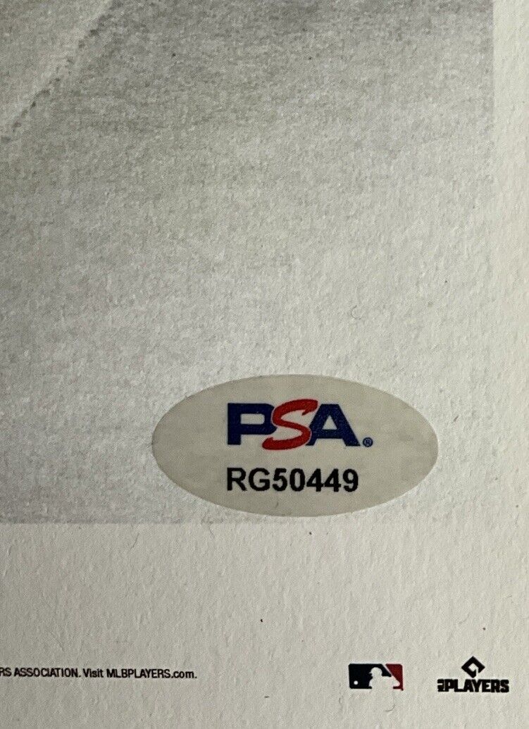 Bobby Miller DODGERS Signed 2023 Topps Living Set 10X14 Art Print PSA RG50449