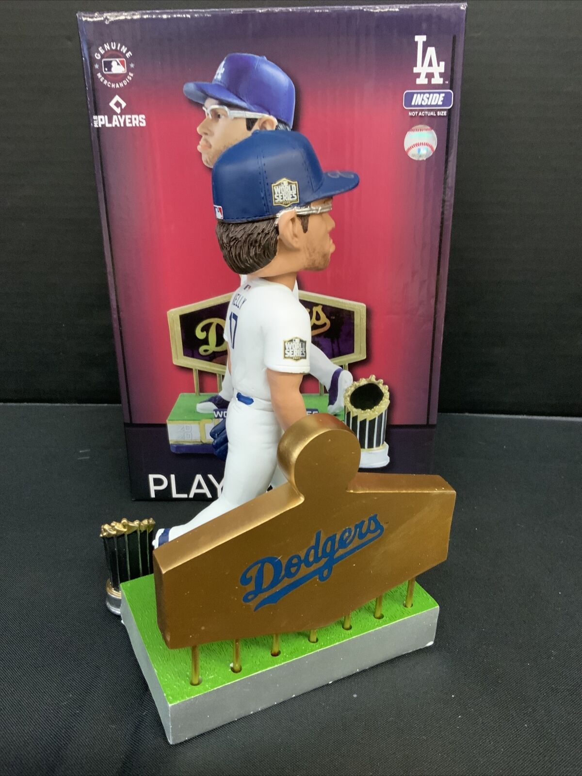 JOE KELLY DODGERS SIGNED POUTY FACE BOBBLEHEAD "NICE SWING BITCH" PSA 9A96002
