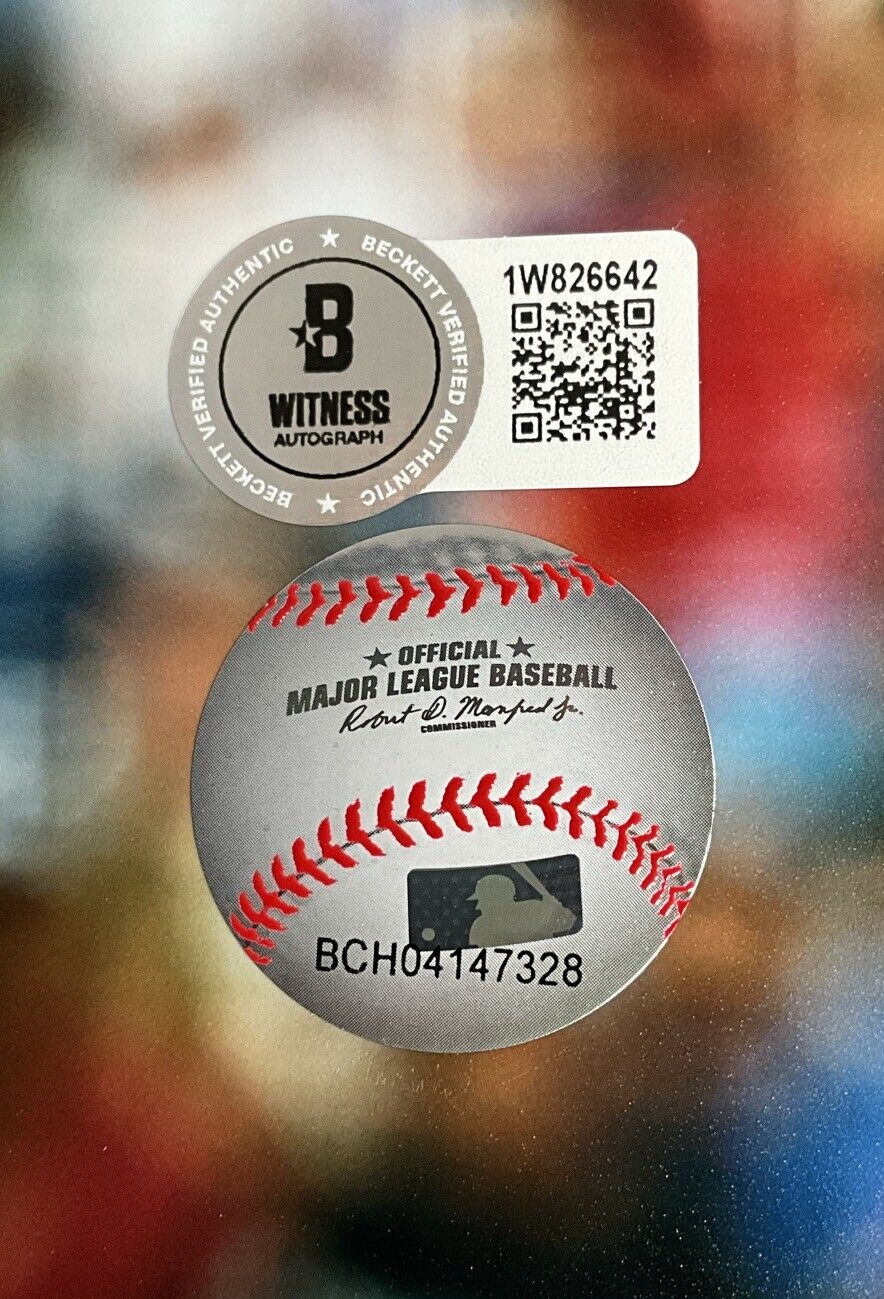 BOBBY MILLER DODGERS SIGNED 11X14 PITCHING VS PHILLIES PHOTO BECKETT WITNESS COA