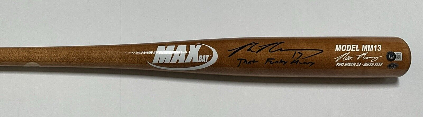 MAX MUNCY DODGERS SIGNED GOLD MAXBAT MODEL BAT "THAT FUNKY MUNCY" BAS WZ79426