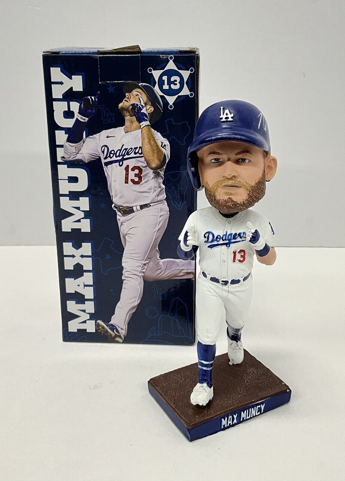 MAX MUNCY 2020 WS CHAMP SIGNED DODGERS 2022 SGA BOBBLEHEAD PSA 2C51347
