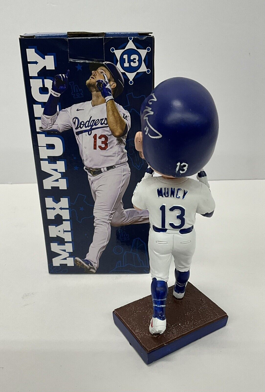 MAX MUNCY 2020 WS CHAMP SIGNED DODGERS 2022 SGA BOBBLEHEAD PSA 1C89582