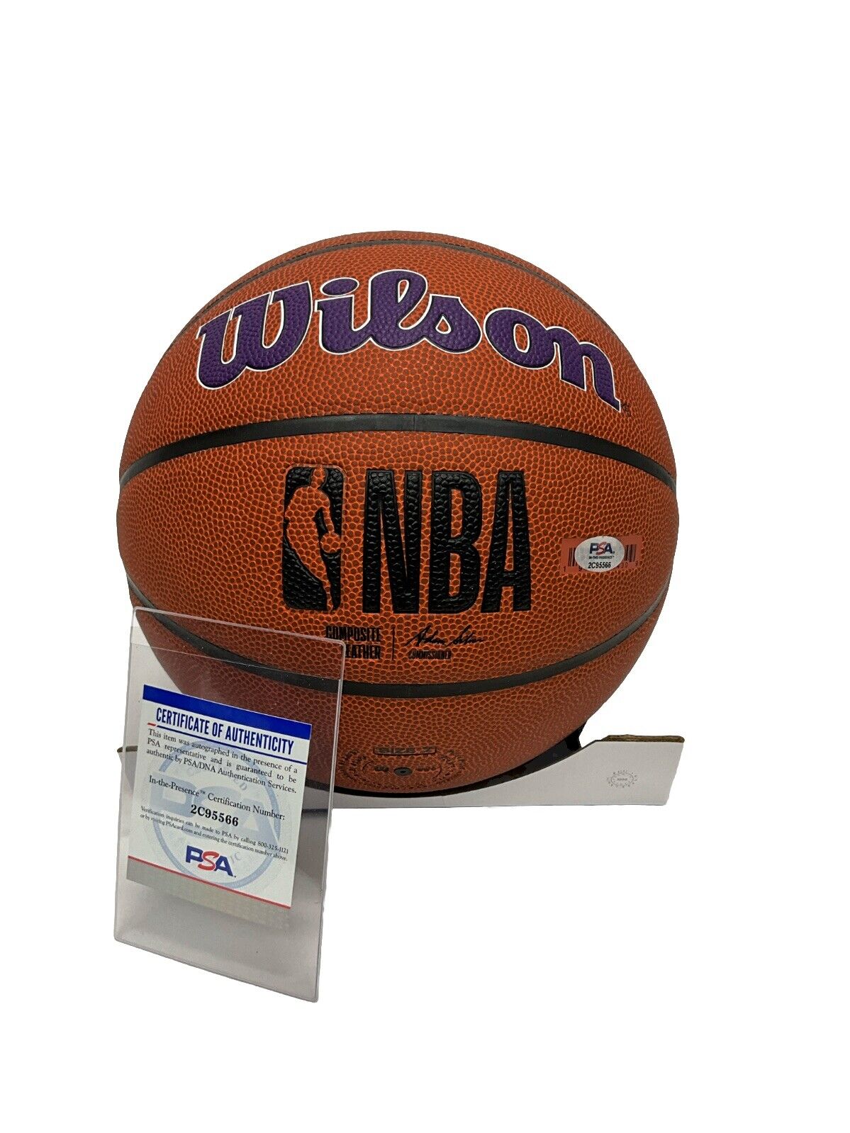 MAX CHRISTIE SIGNED LOS ANGELES LAKERS WILSON LOGO BASKETBALL PSA 2C95566