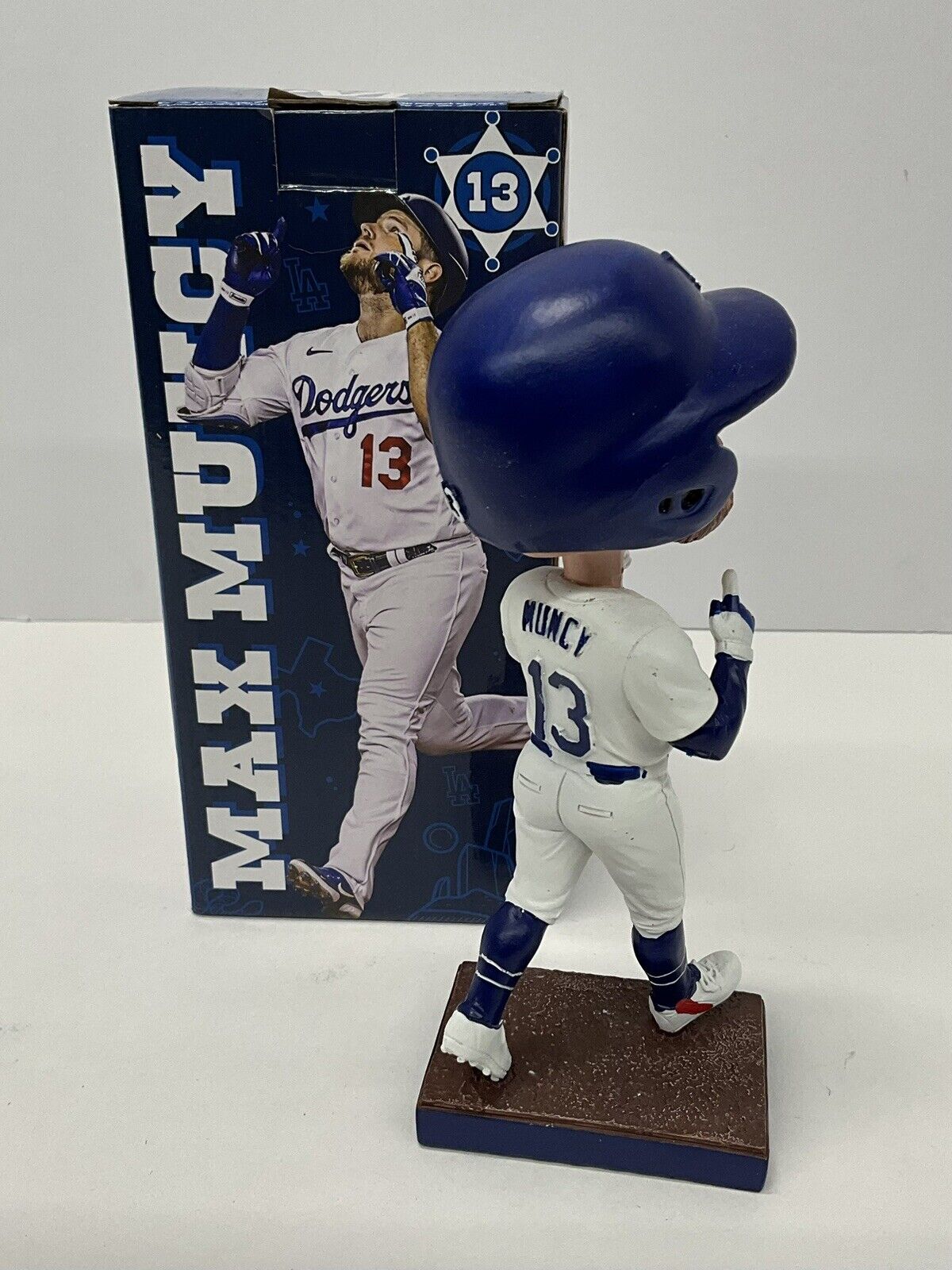 MAX MUNCY 2020 WS CHAMP SIGNED DODGERS 2022 SGA BOBBLEHEAD PSA 2C51348
